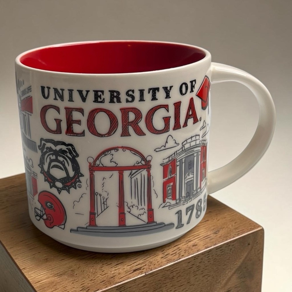 Starbucks Mug University Georgia GA Campus Been There Series 14oz Coffee Cup Mug